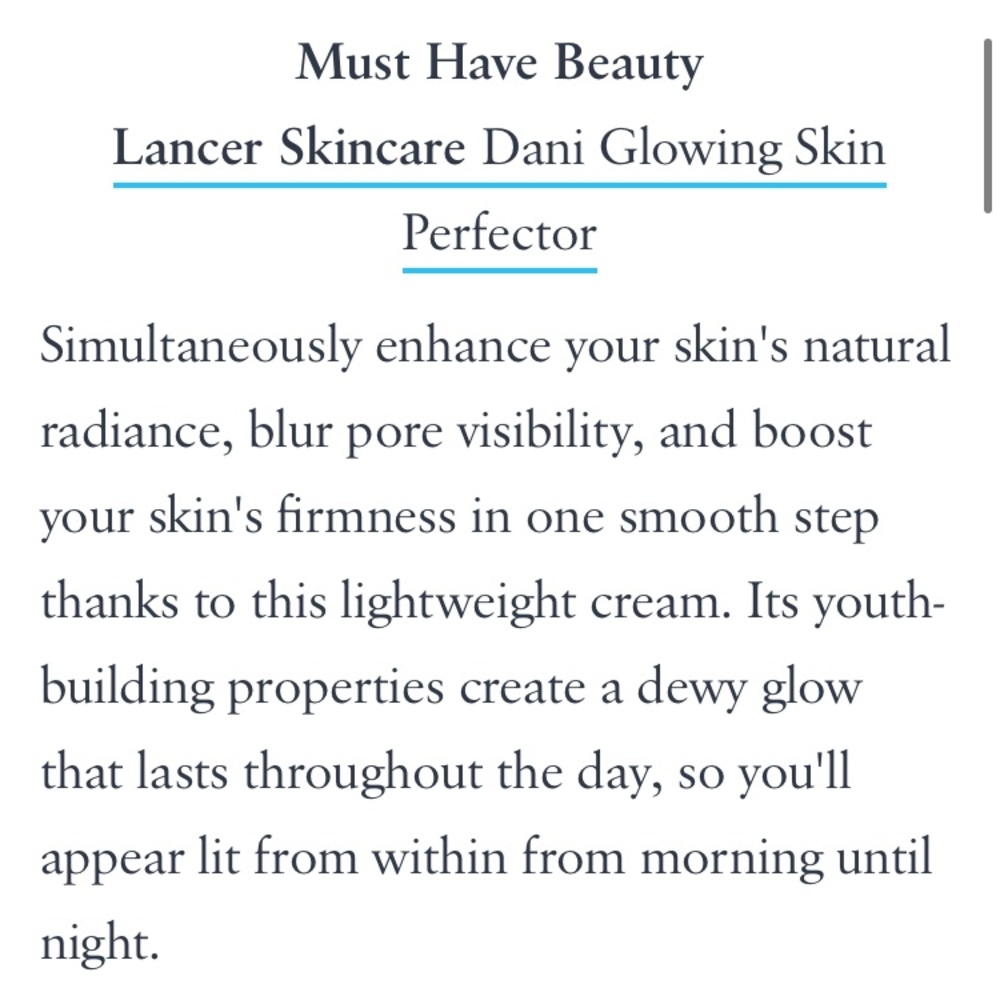 Lancer Skincare - Dani Glowing Skin Perfector - Picture 2 of 8